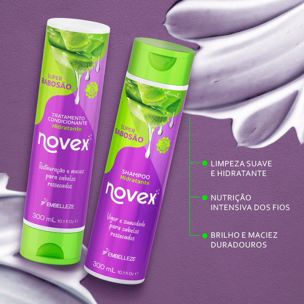 Shampoo e Condicionador Novex Super Babosão