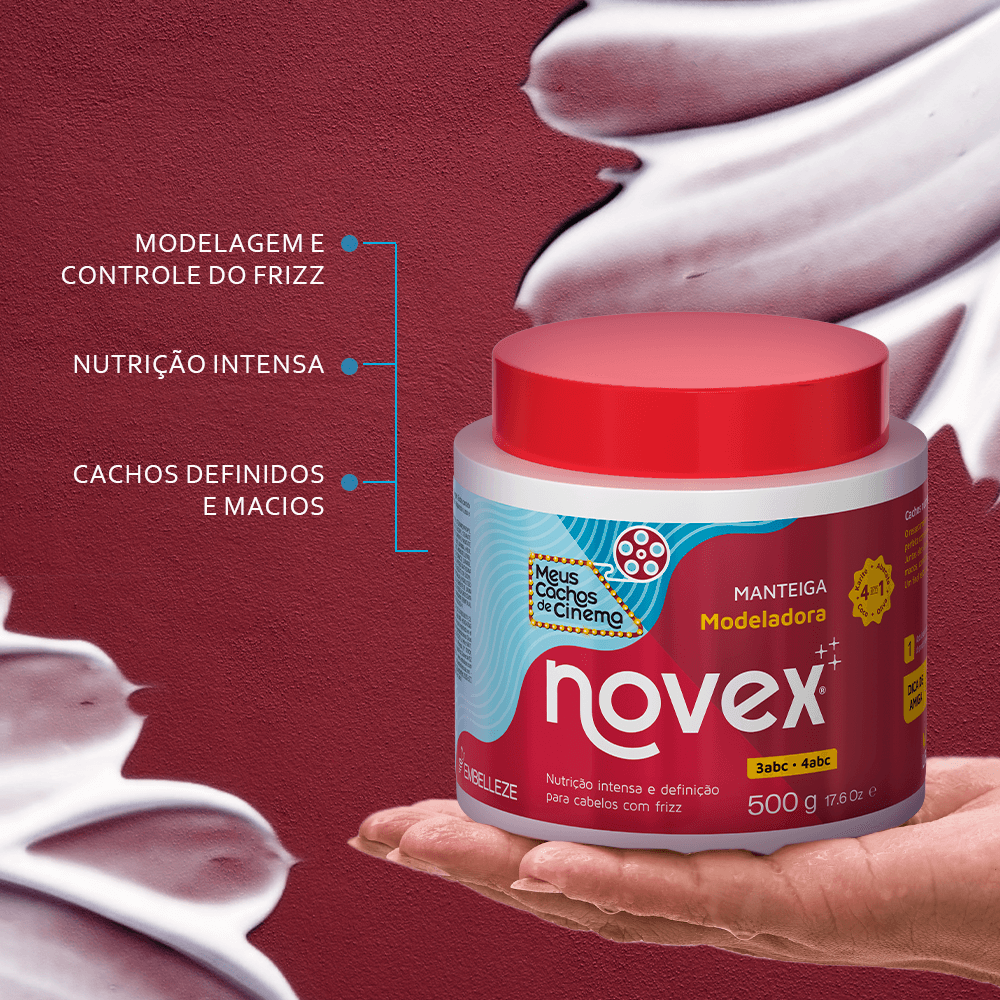 Manteiga Modeladora Novex Meus Cachos de Cinema Manteiga