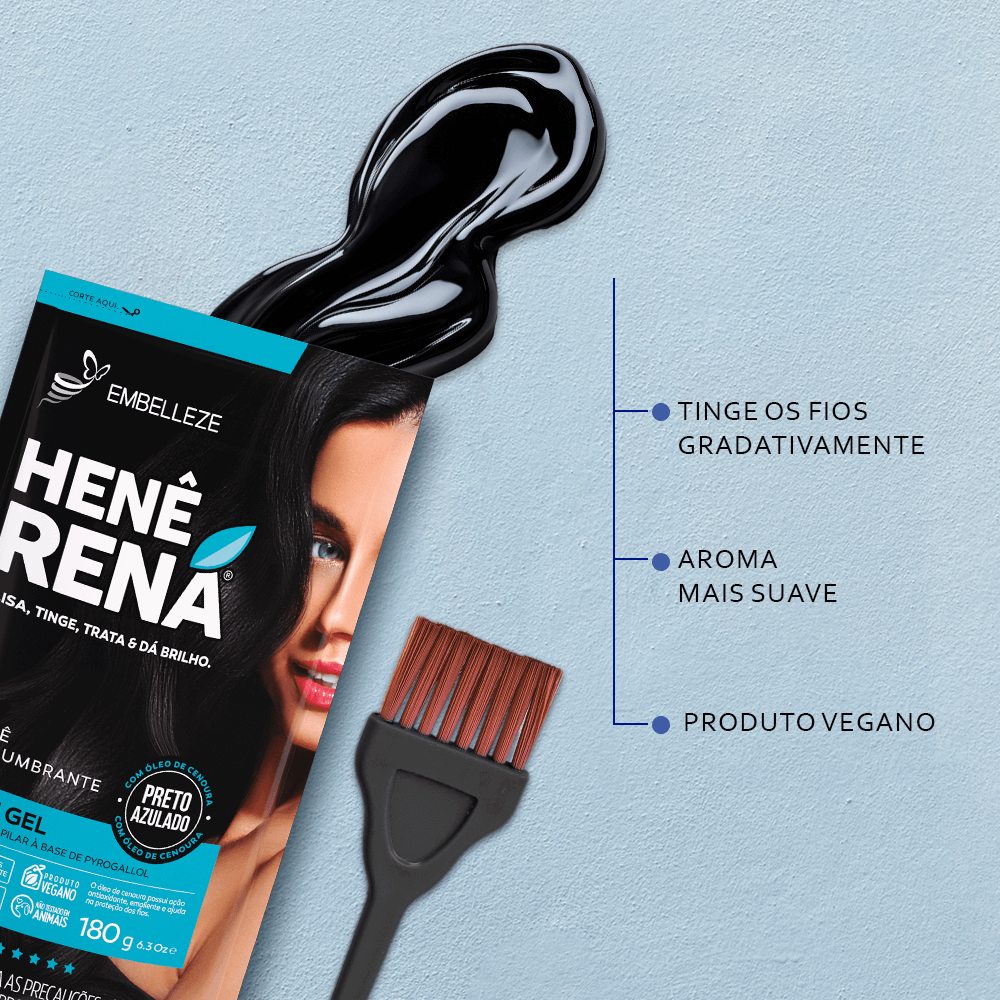 Henê Rená Preto Azulado