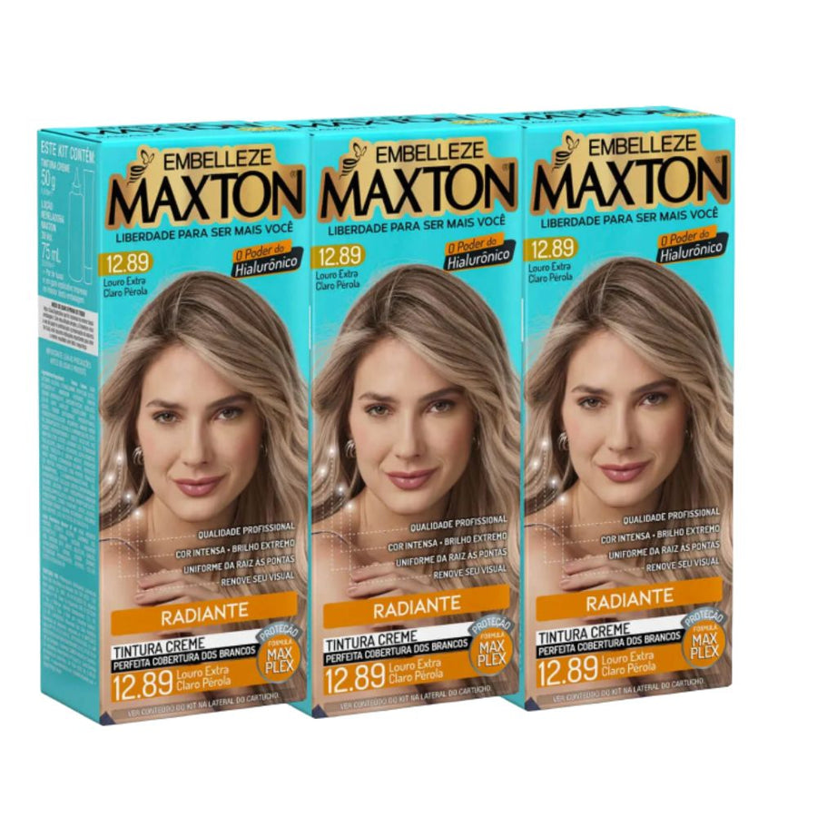 Kit 3 Maxton Louro Extra Claro Perola 12.89 Radiante