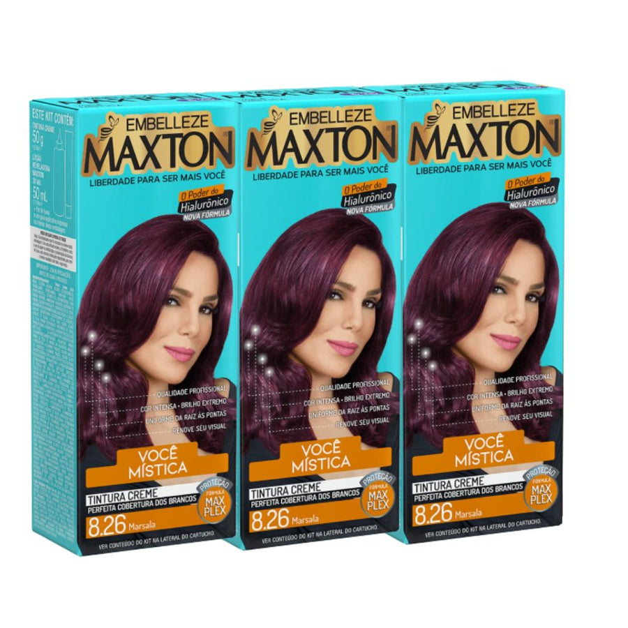 Kit 3 Maxton Você Mística Marsala 8.26