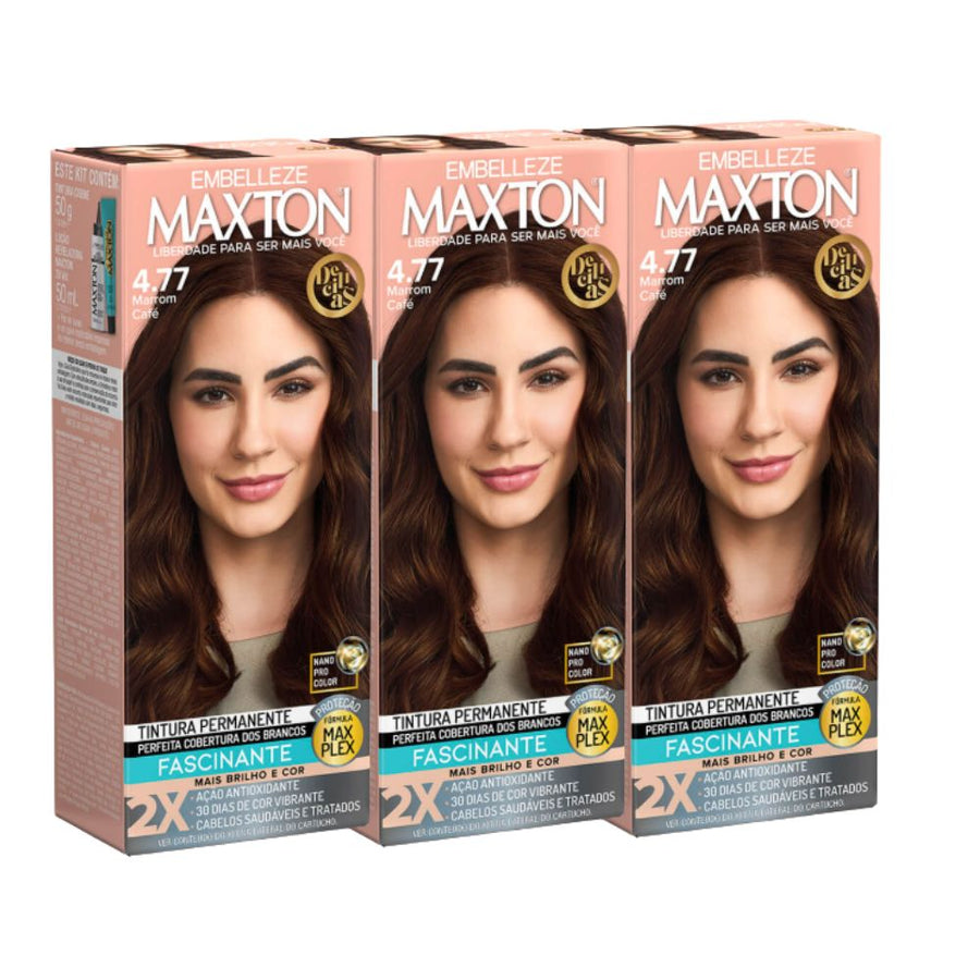 Kit 3 Maxton Delícia Marrom Café 4.77