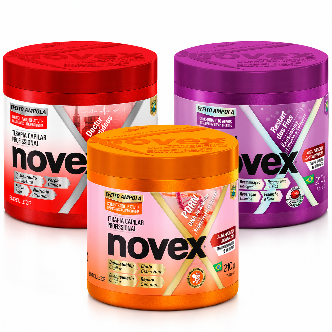 Kit de Tratamento Novex Terapia Coreana 210g