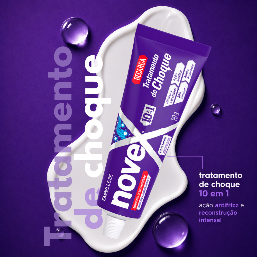Máscara de Hidratação Novex Recarga Tratamento de Choque