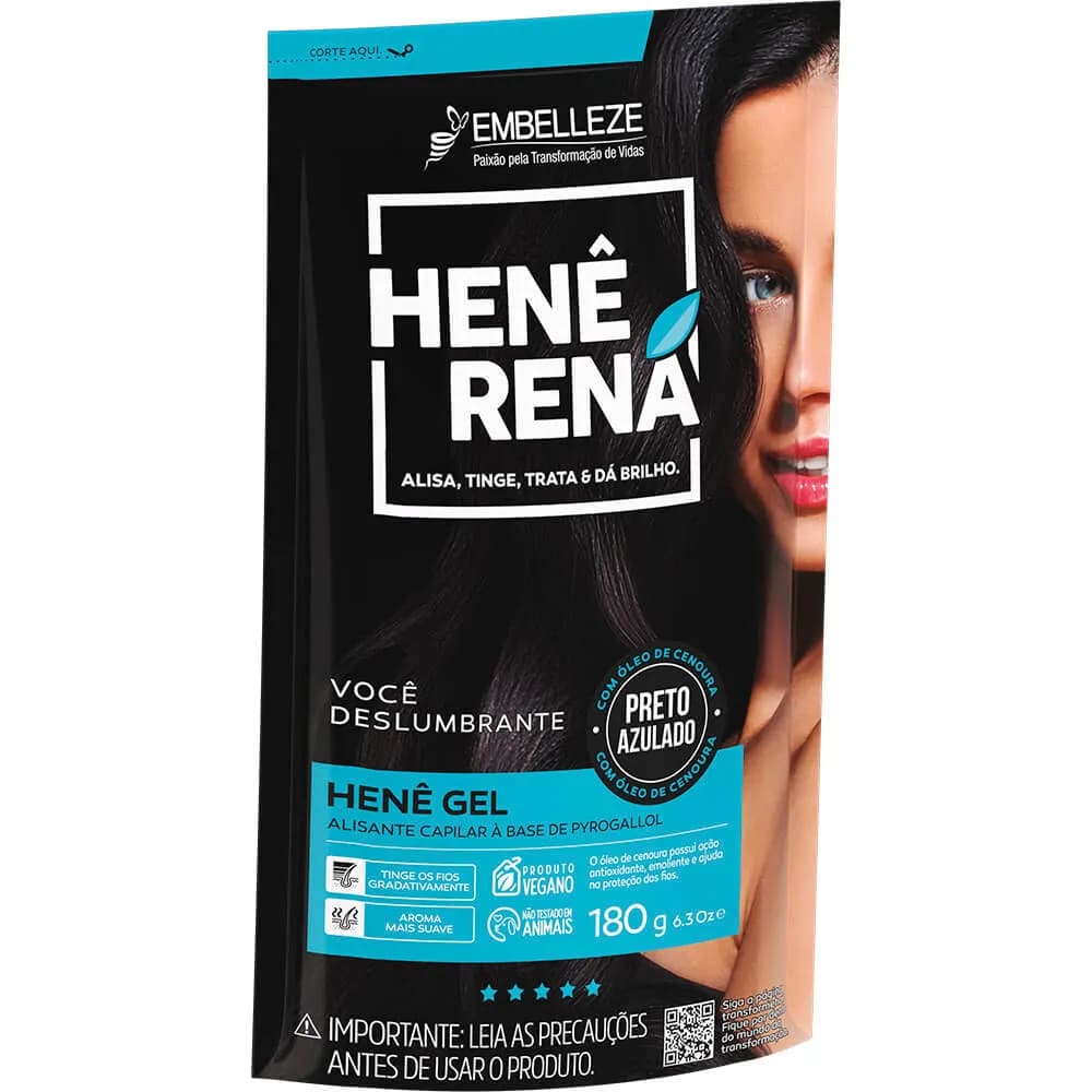 Kit Compre 22 e Ganhe 2 Henê Rená Preto Azulado