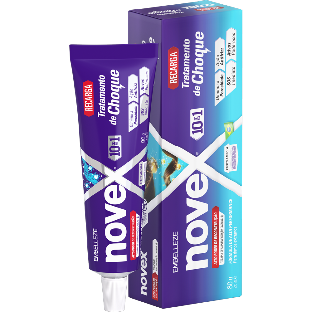 Máscara de Hidratação Novex Recarga Tratamento de Choque