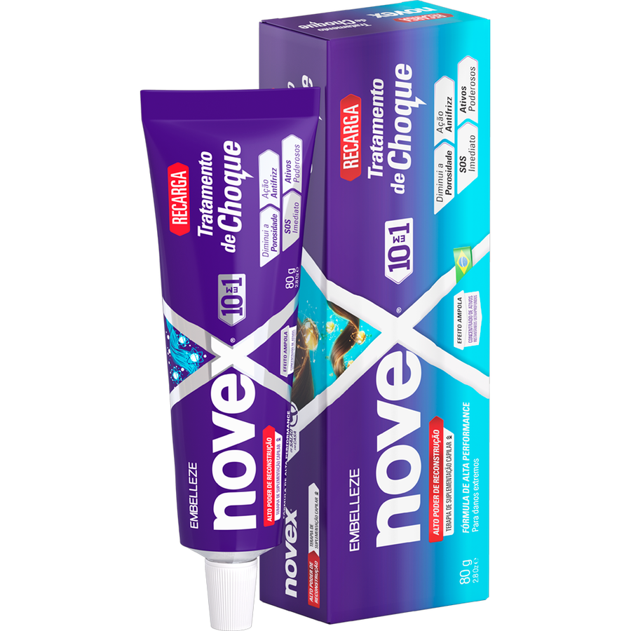 Máscara de Hidratação Novex Recarga Tratamento de Choque