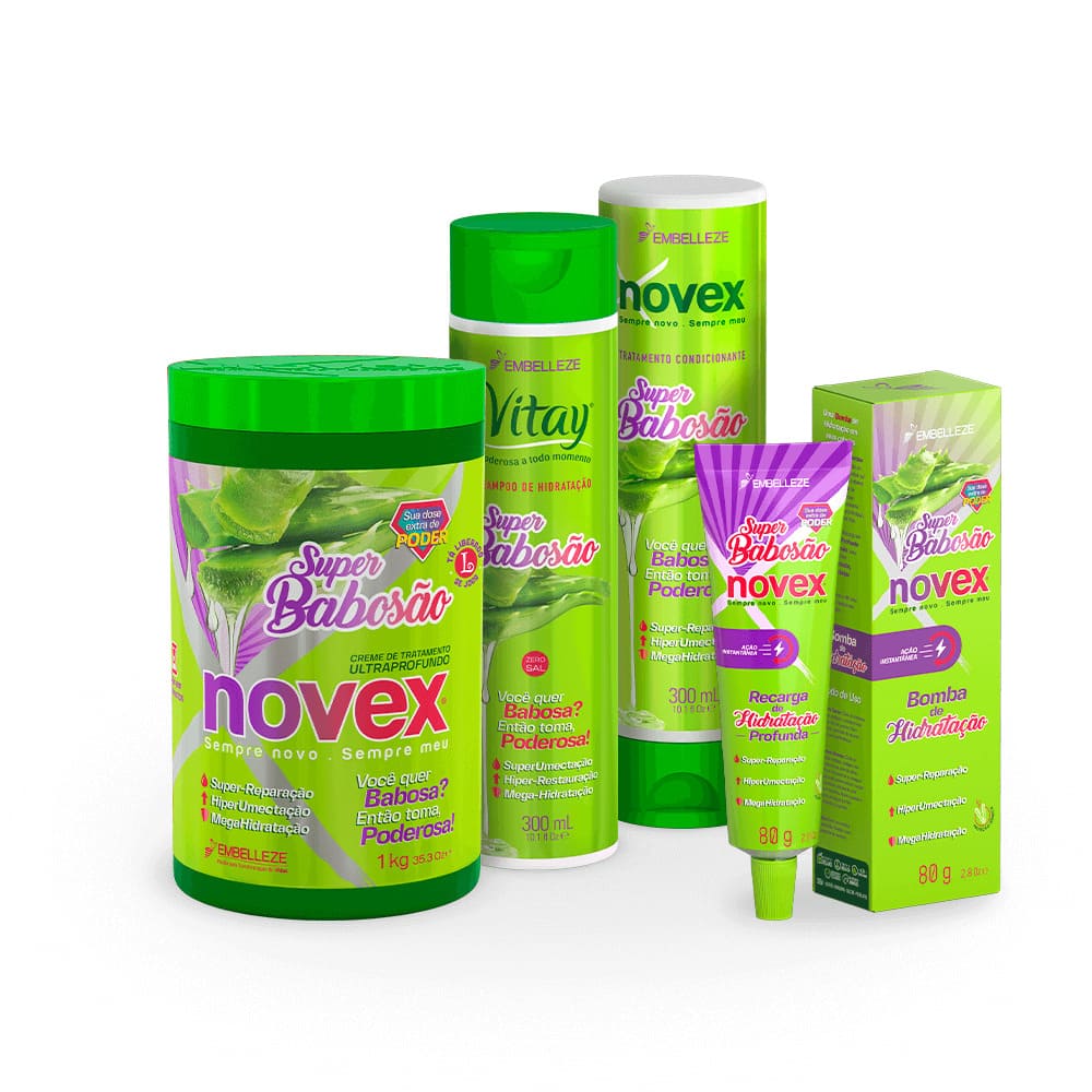 Kit Novex Recarga Super Babosão