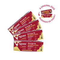 Kit Compre 4 Pague 3 Tratamento Reconstrutor Novex Recarga de Queratina Brasileira