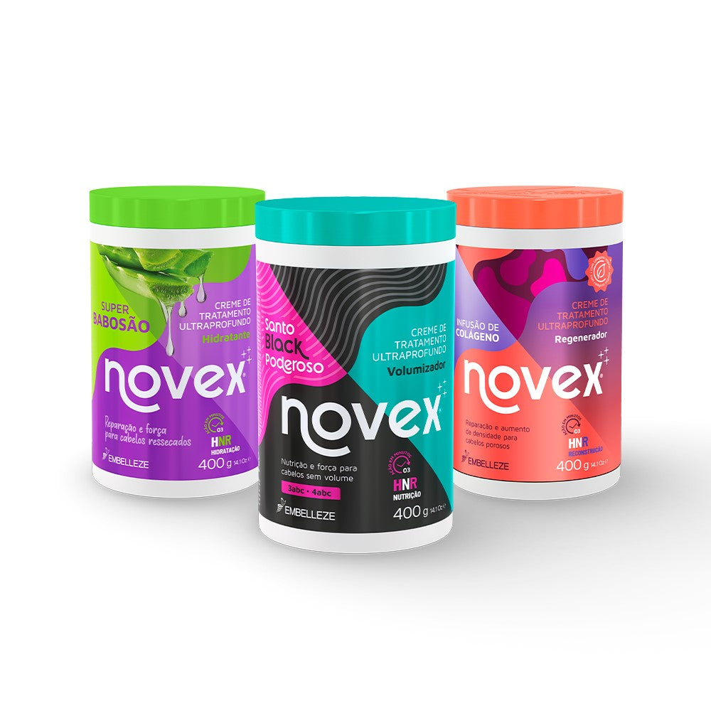 Kit Novex Cronograma Capilar para Cacheadas - 400G