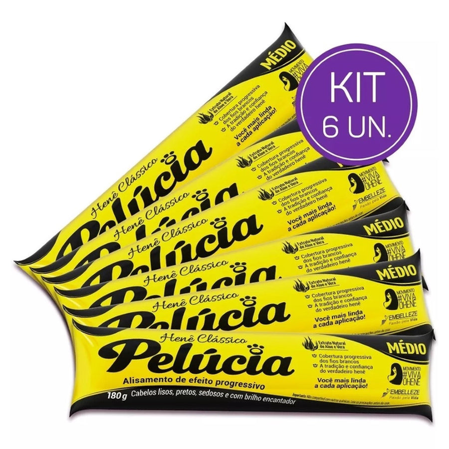 Kit 6 Henê Pelúcia Médio