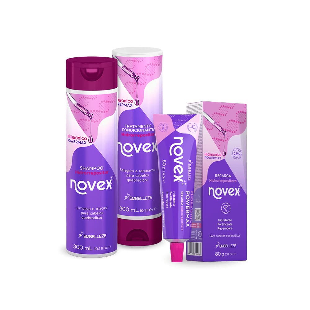 Kit Novex Hialurônico Harmonização Capilar Cuidado Diário