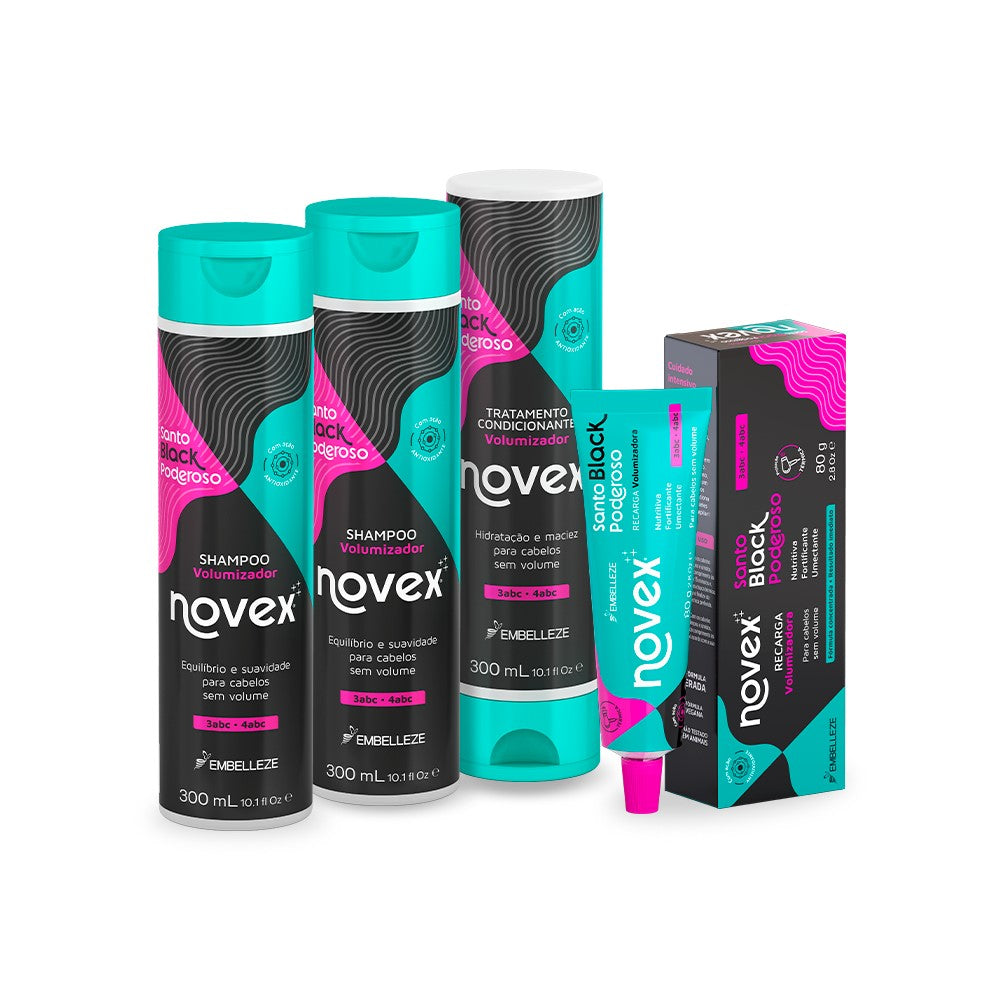 Kit Novex Santo Black Cuidados Básicos