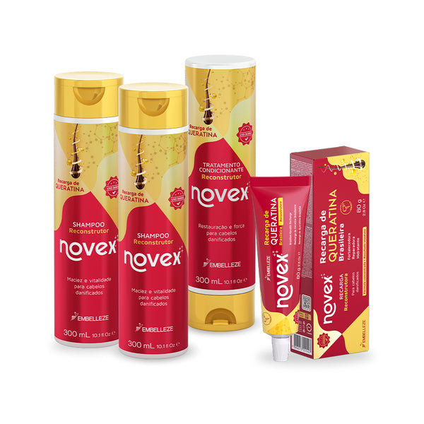 Kit Novex Queratina Brasileira Cuidados Básicos