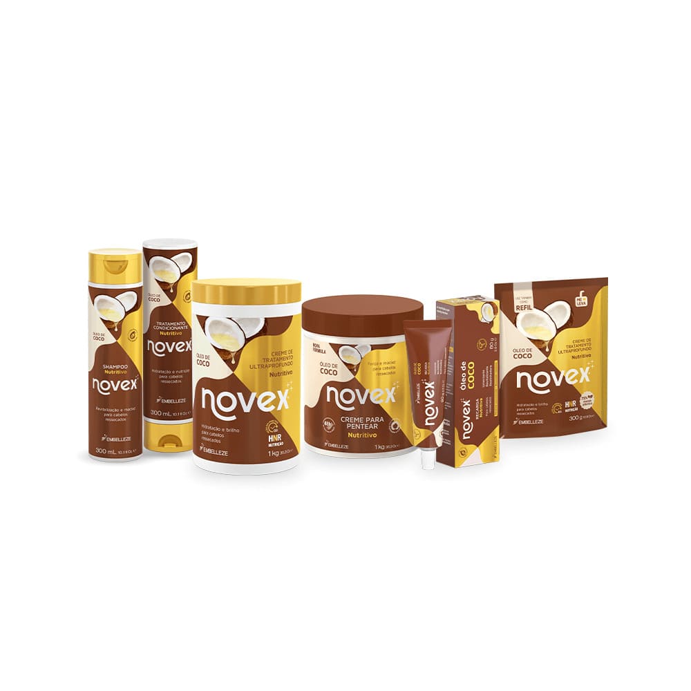 Kit Novex Óleo de Coco Família Completa