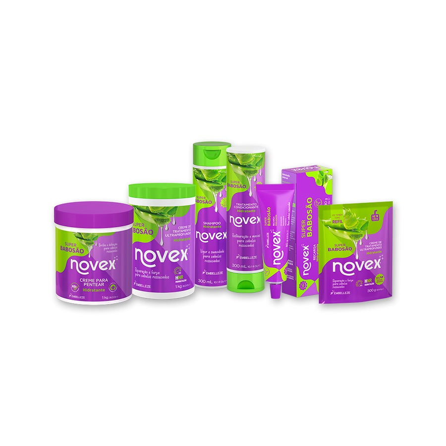 Kit Novex Super Babosão Família Completa