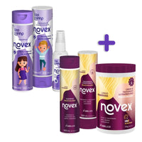 Kit Mãe e Filha com Novex Longo Poderoso + Novex Liso Lisinho