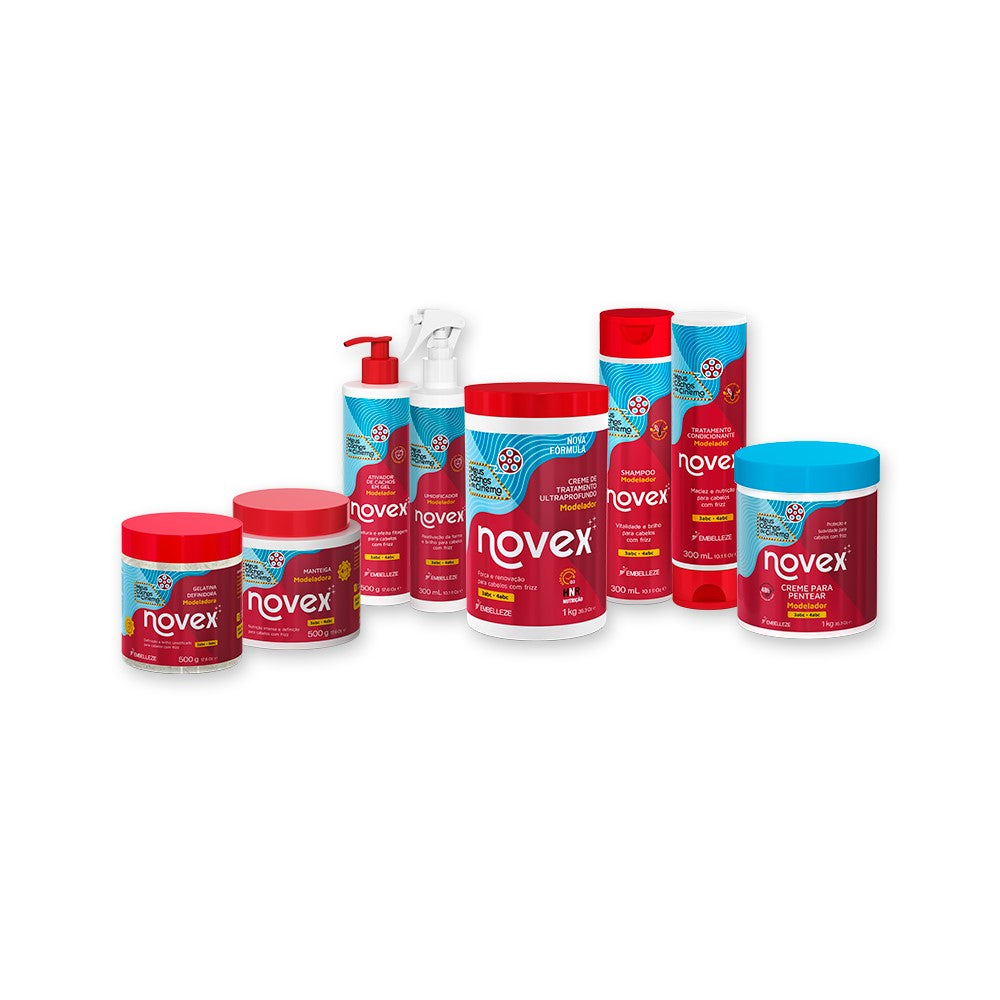 Kit Novex Meus Cachos de Cinema Família Completa