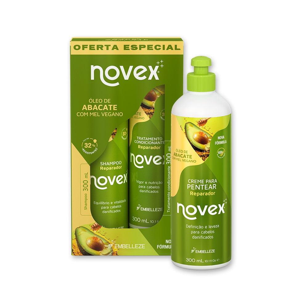 Kit Novex Óleo de Abacate e Mel Uso Dia a Dia