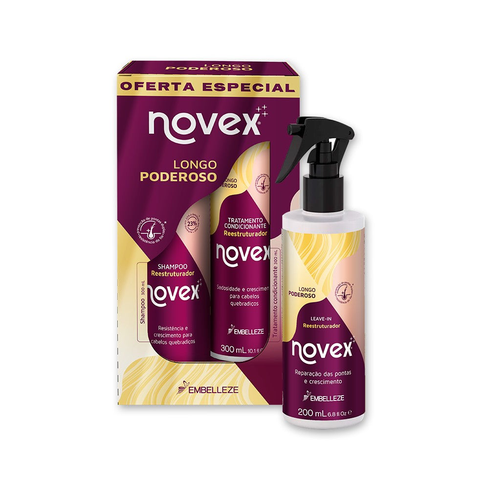Kit Novex Longo Poderoso Uso Dia a Dia