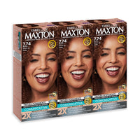 Kit 3 Tinta de Cabelo Maxton Delícias Ruivo Doce de Leite 7.74