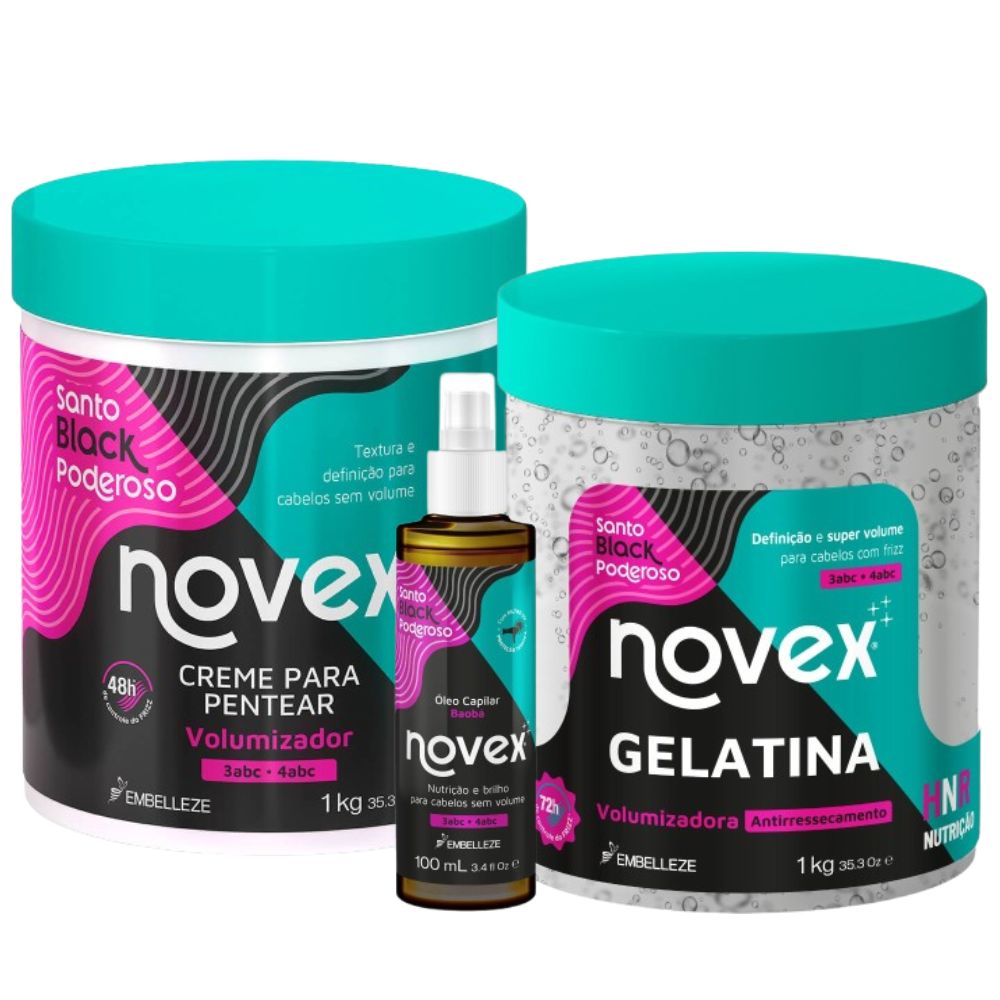 Kit para Finalização Técnica COG Novex Santo Black Poderoso