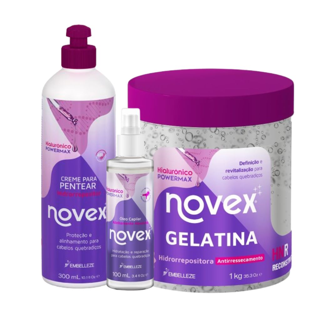 Kit para Finalização técnica COG Novex Hialurônico PowerMax