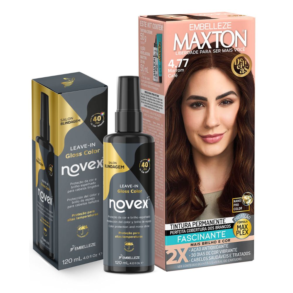 Kit Cor Radiante Maxton Delícias Marrom Café