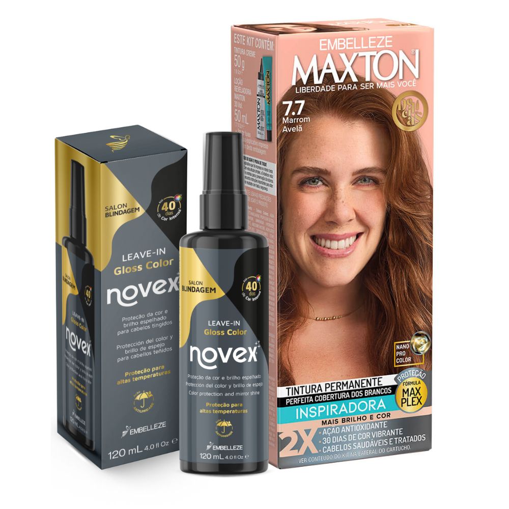 Kit Cor Radiante Maxton Delícias Marrom Avelã