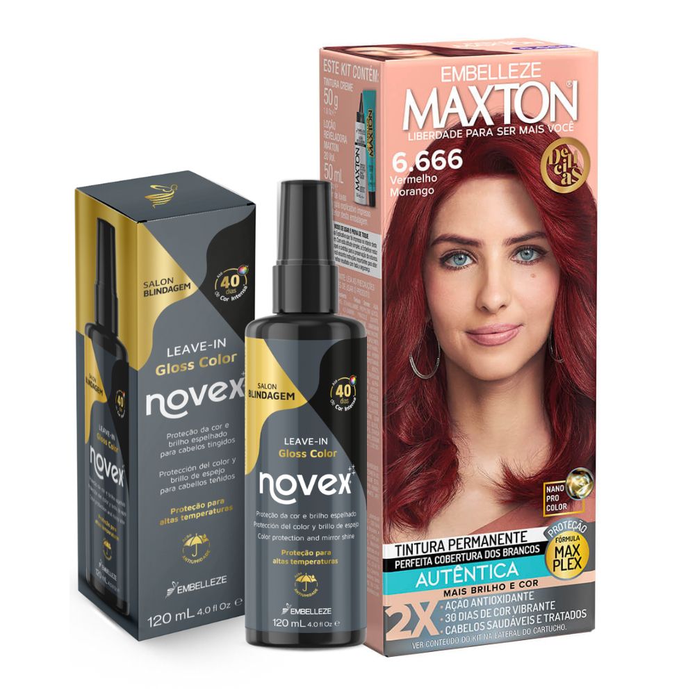 Kit Cor Radiante Maxton Delícias Vermelho Morango