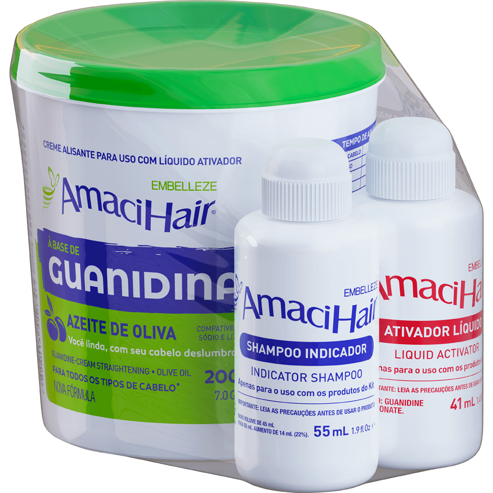 Creme Alisante AmaciHair Azeite de Oliva