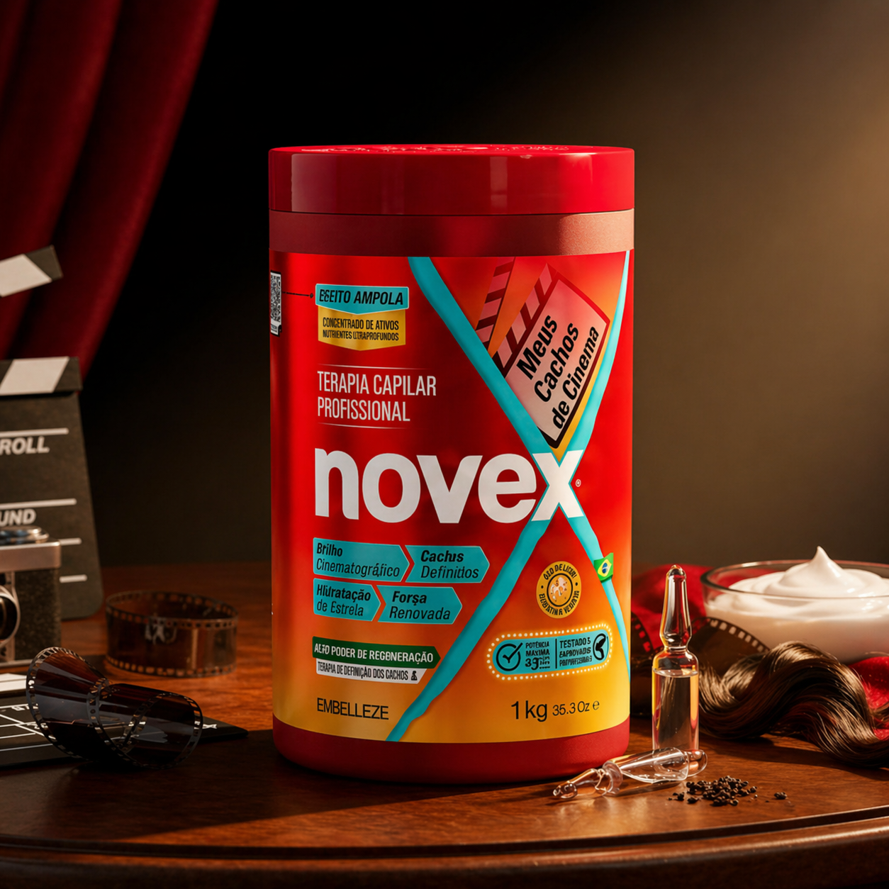 Creme de Tratamento Novex Meus Cachos de Cinema