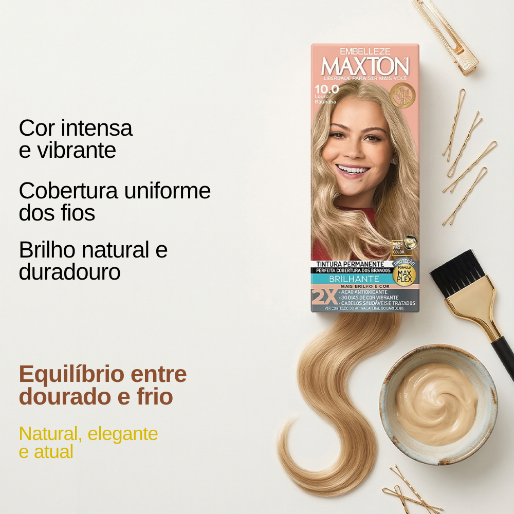 Tinta De Cabelo Maxton Louro Claríssimo 10.0
