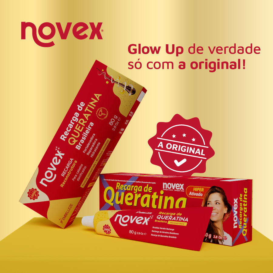 Kit Compre 4 Pague 3 Recarga Novex Queratina Brasileira