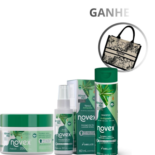 Kit Antiqueda Novex Minoxi Pro + Bolsa Exclusiva