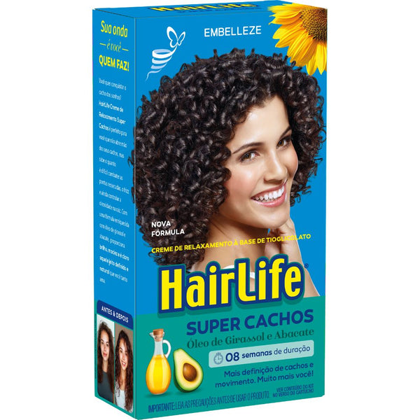 Creme Relaxante HairLife Super Cachos Solto e Natural