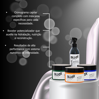 Kit Bllex HNR Cronograma Capilar + Fator X