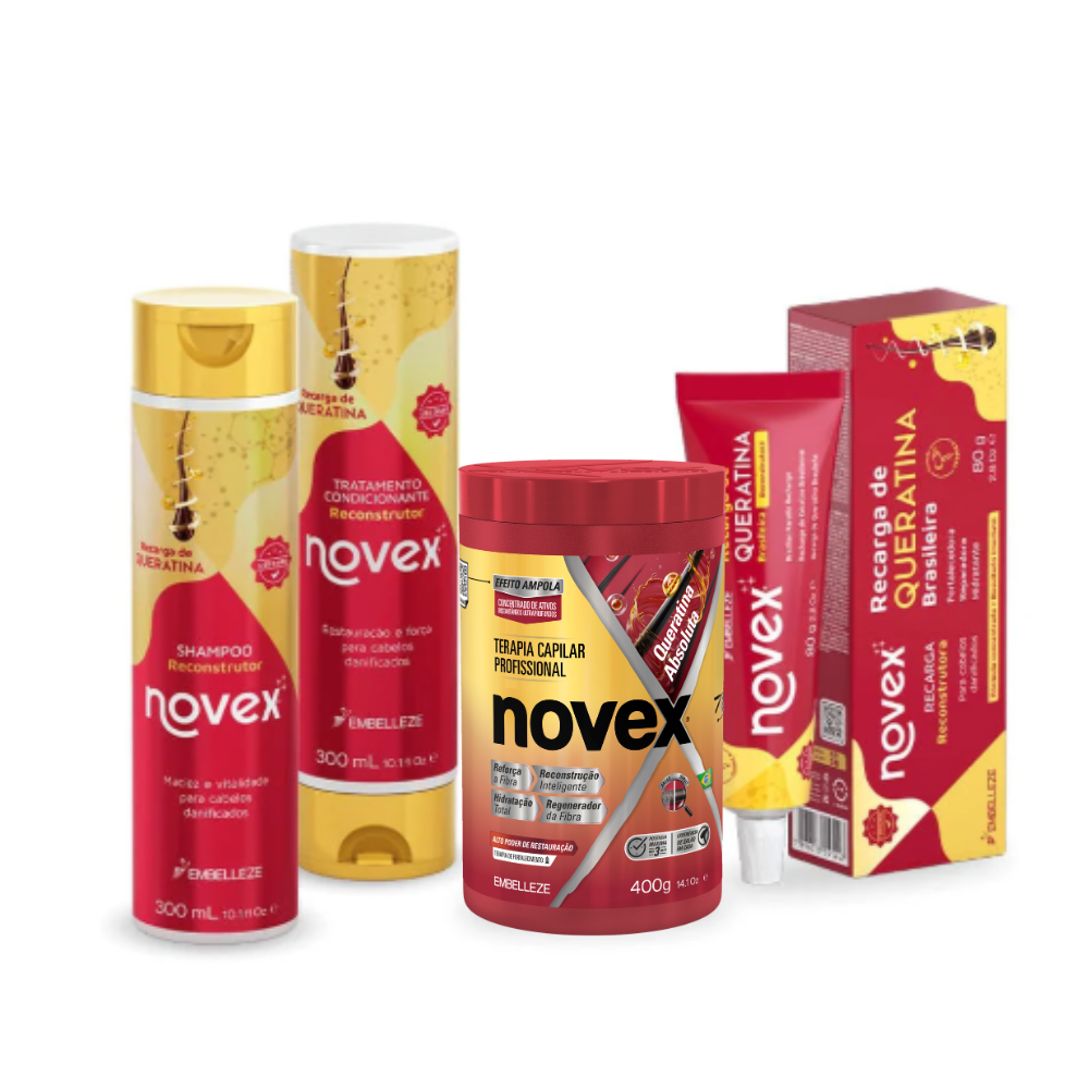 Kit Novex Recarga de Queratina Tratamento Ultraprofundo