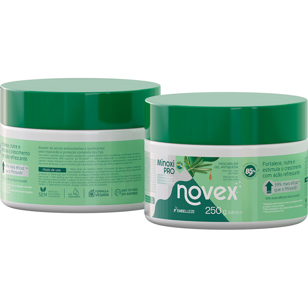 Máscara em Gel Antiqueda Novex Minoxi Pro