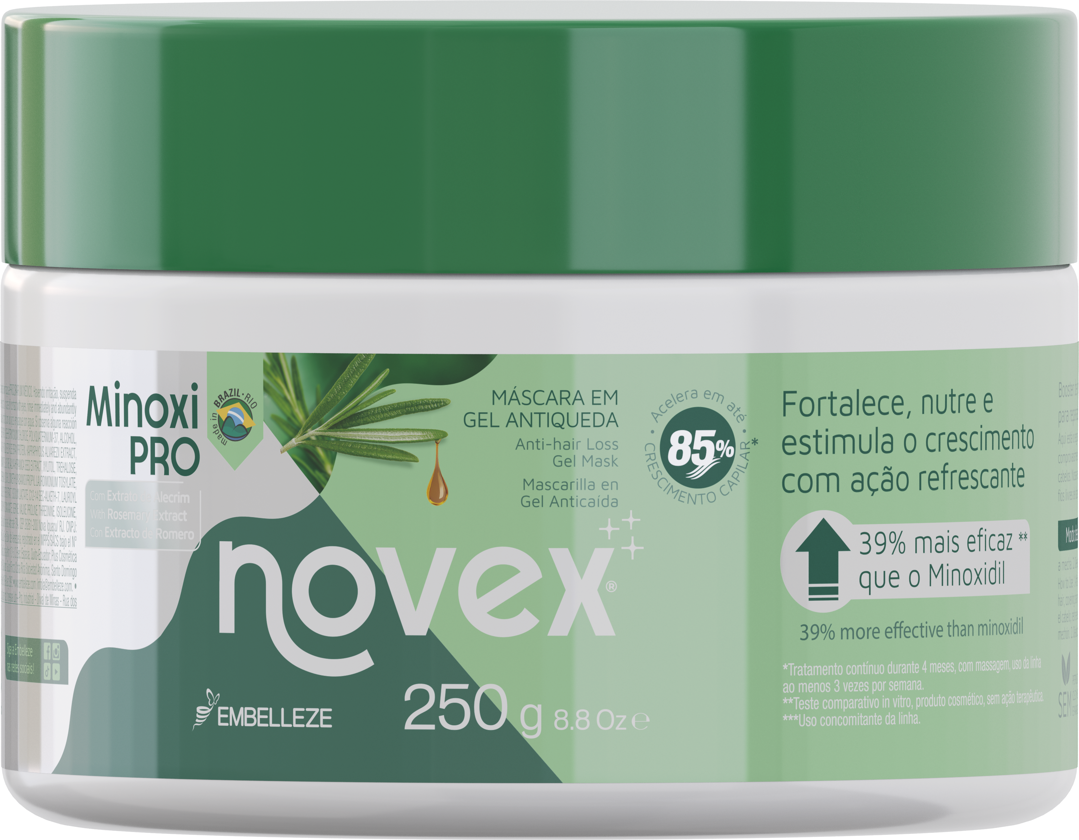 Kit Antiqueda Novex Minoxi Pro + Bolsa Exclusiva