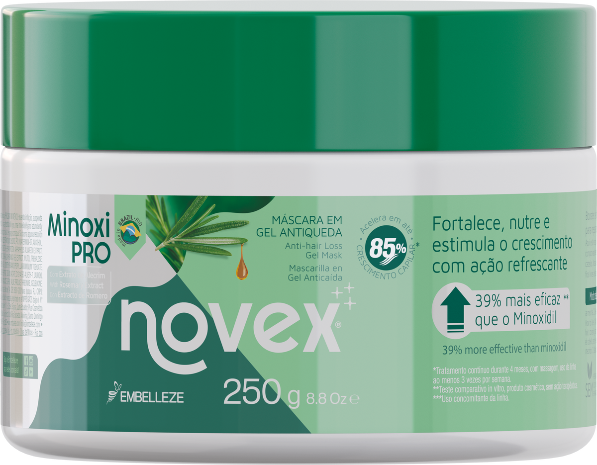 Mascara em gel antiqueda minox pro Novex