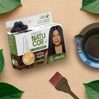 Tinta de Cabelo Natucor Óleos Amazônicos Preto Suave 2.0