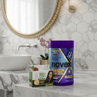 Kit Natucor Óleos Da Amazônia Preto 1.0 + Novex Reposição De Massa 400g