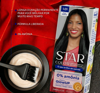 Tinta De Cabelo Star Color Preto Elegante 1.01