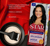 Tinta De Cabelo Star Color Preto Glamour 1.0