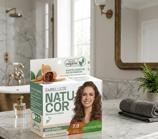 Tinta de Cabelo Natucor Extrovertida Louro Natural 7.0