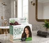 Tinta de Cabelo Natucor Naturalmente Charmosa Marrom Tâmara 3.23 Kit Economico