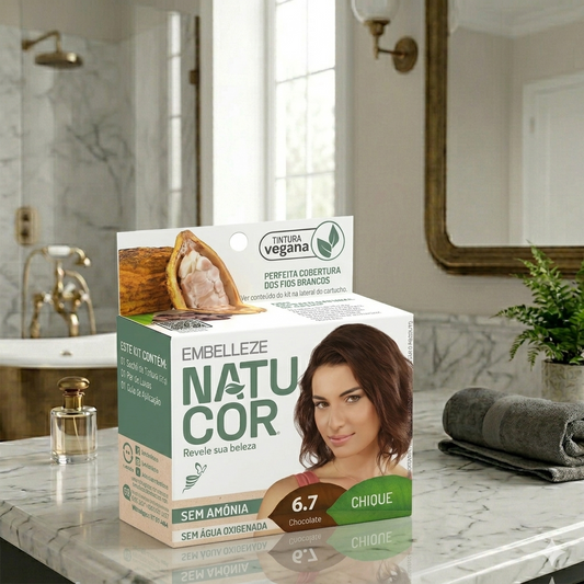 Tinta de Cabelo Natucor Naturalmente Chique Chocolate 6.7