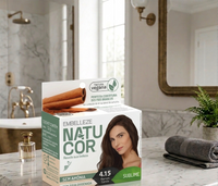 Tinta de Cabelo Natucor Naturalmente Sublime Marrom Canela 4.15