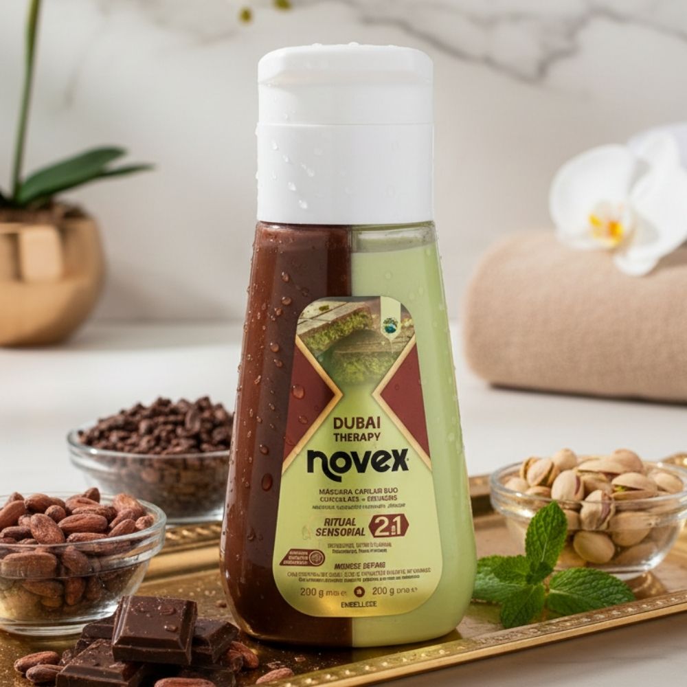 Máscara Capilar Duo Novex Dubai Therapy Chocolate e Pistache